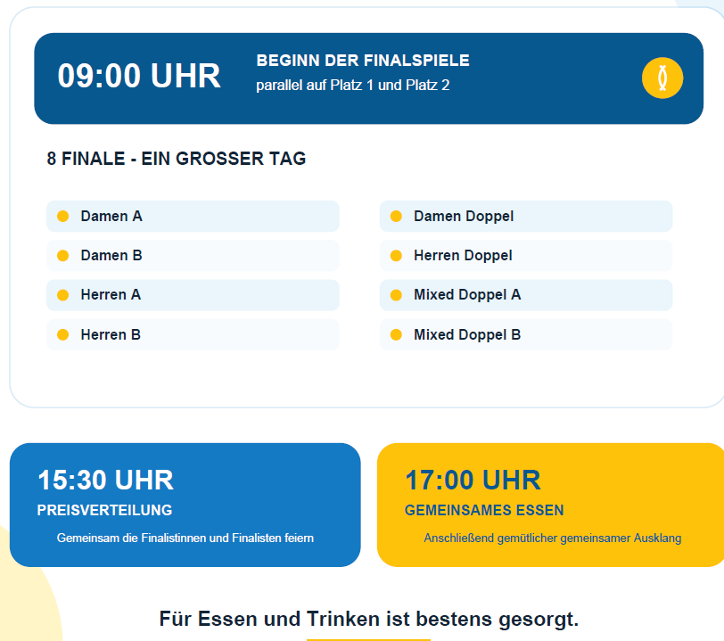 Finale Vereinsmeisterschaft 2026