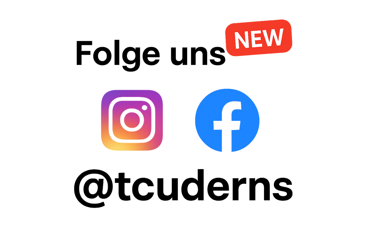 Folge uns auf Facebook und Instagram